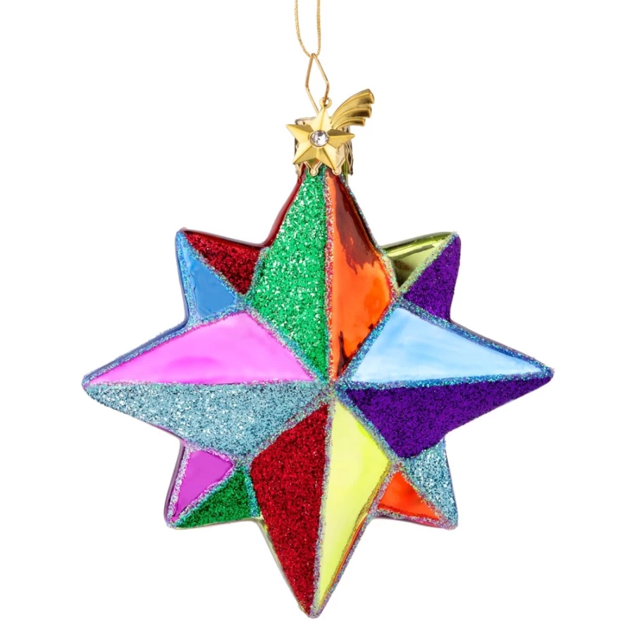 Poesie in Glas 3D Star Decorative Glass Art - Elegant Home & Gift Decor