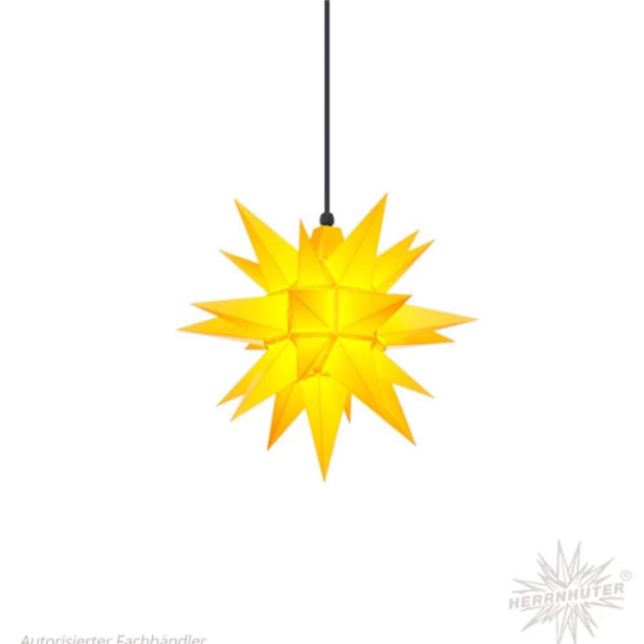 Herrnhuter Sterne Yellow Christmas Star Decoration | 40cm Traditional German Advent Star