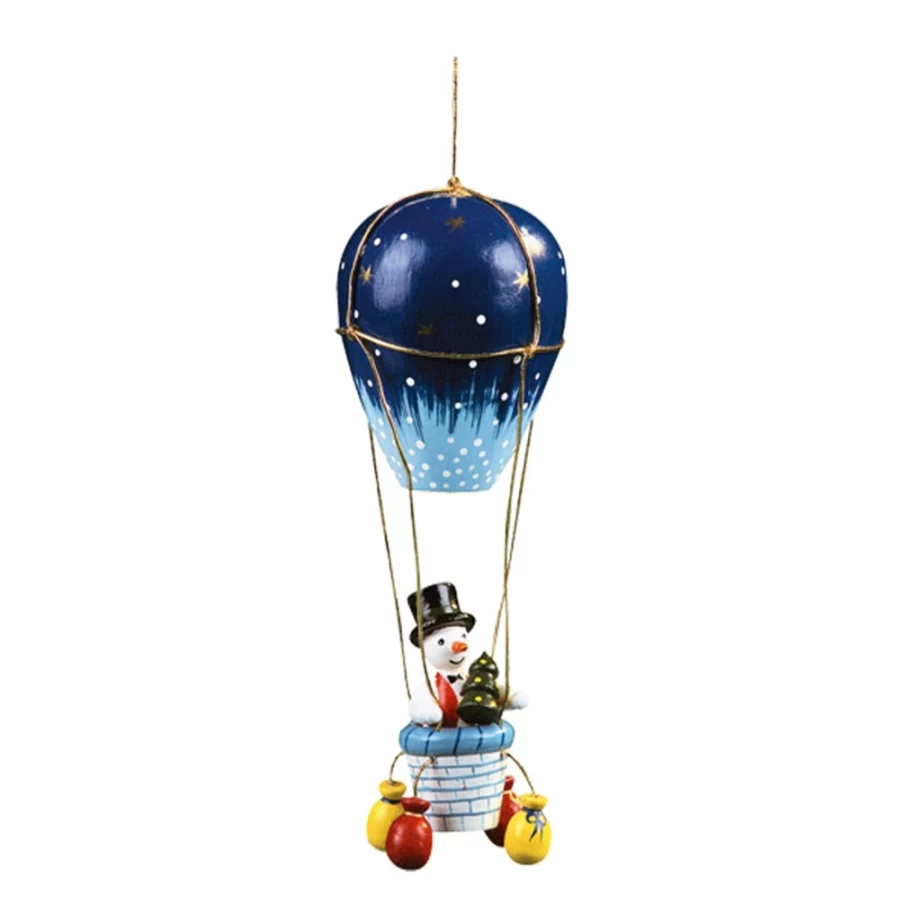 "Käthes Original Snowman In Air Balloon Christmas Holiday Decoration"