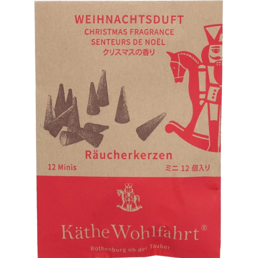 Käthe Wohlfahrt Christmas Scented Incense Cones - Festive Aroma for Holidays