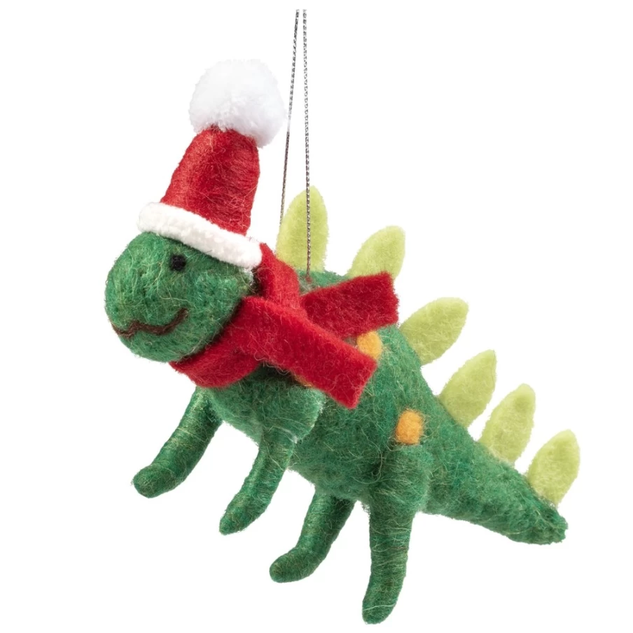 Käthe Wohlfahrt Handmade Felt Dinosaur Scarf - Cozy Winter Dino Accessory
