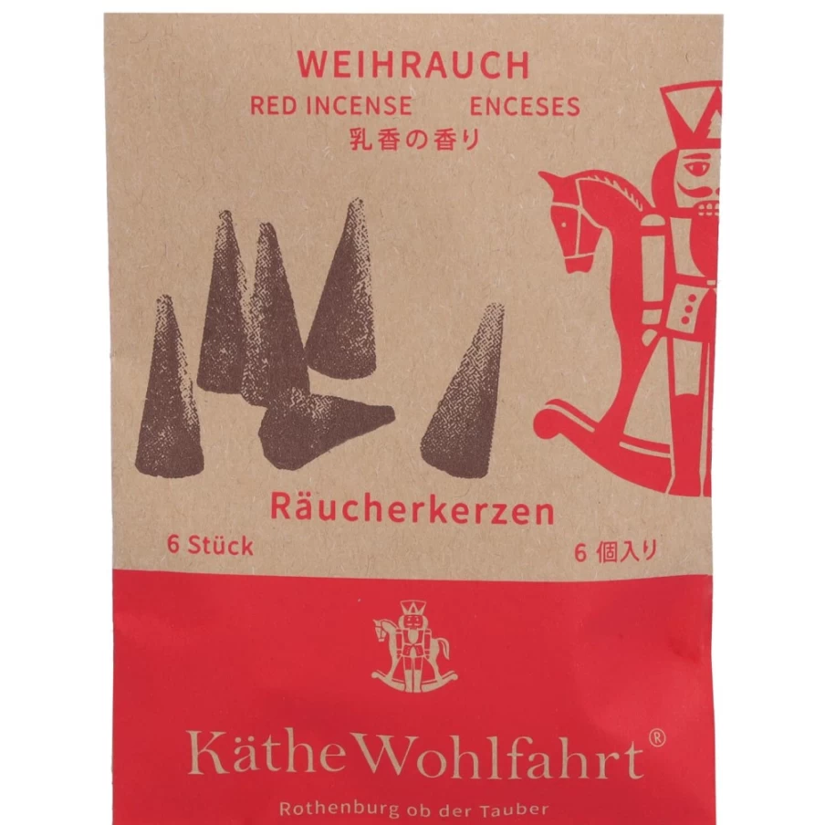Käthe Wohlfahrt Frankincense Scented Incense Cones – Large Size for Long-Lasting Aroma