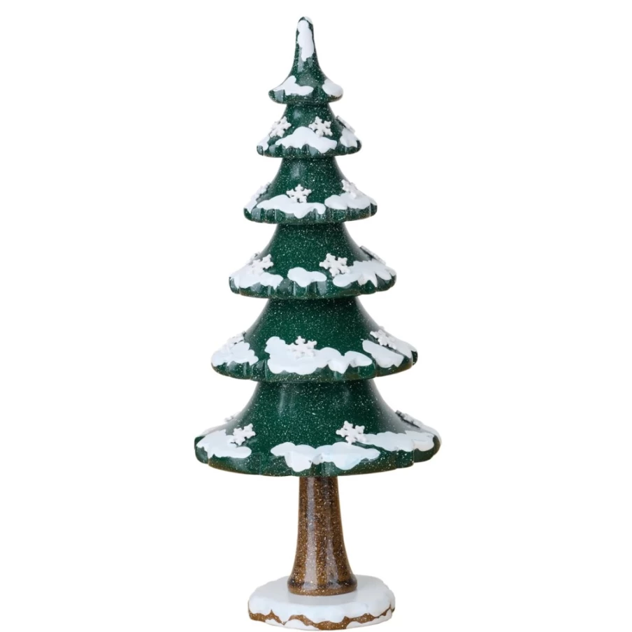 "Hubrig Volkskunst Winter Tree With Snowflakes - Festive Children's Holiday Decoration"
