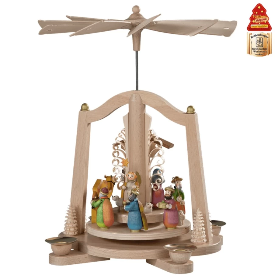 Käthes Original Pyramid "Holy Gathering" Nativity Scene Christmas Decoration