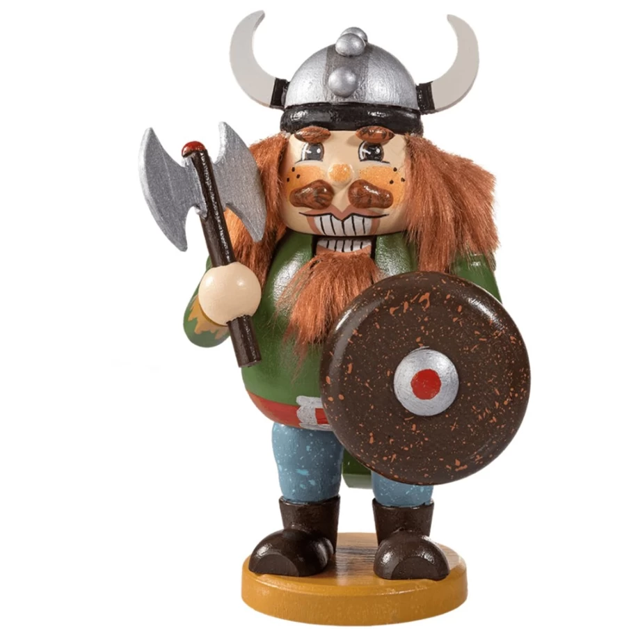 Käthes Original Viking Holzknackl 4.9 Inch Handcrafted Wooden Figure Norse Decoration