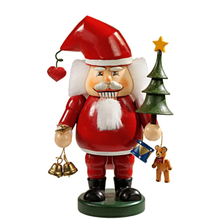Käthes Original Holzknackl "Santa Claus" Christmas Nutcracker, 5.3 Inch Decorative Wooden Figure