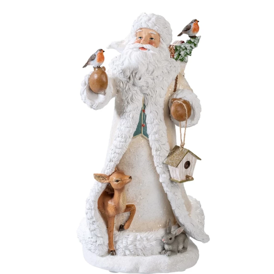 "Käthe Wohlfahrt Santa Claus with Animals Christmas Ornament – Handcrafted German Holiday Decoration"