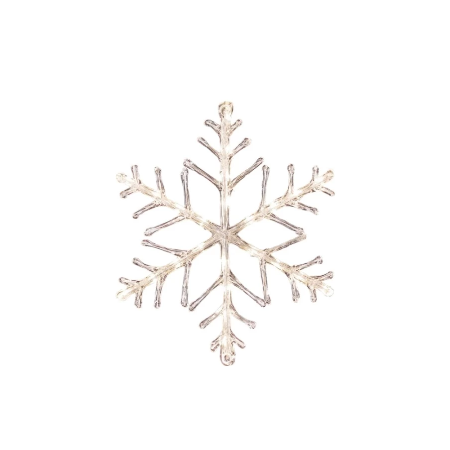 KONSTSMIDE LED Acrylic Snowflake Decorative Light for Christmas and Winter Decor