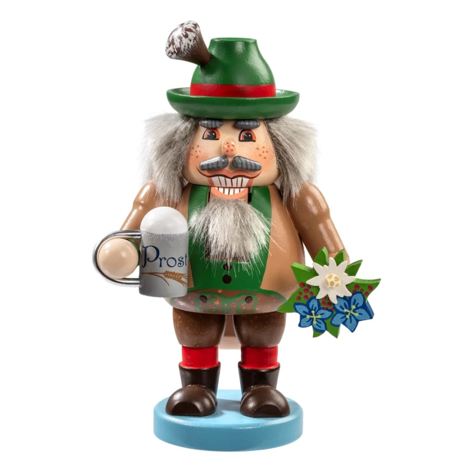 Käthes Original Bavarian Wooden Nutcracker "Holzknackl" - 5.3 Inch (13.5cm) Traditional German Christmas Decor