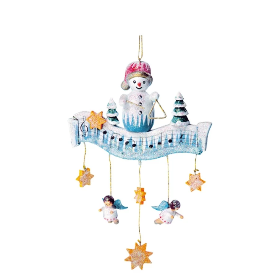 "Käthes Original Snowman's Medley Christmas Decoration – Handcrafted Holiday Collectible"