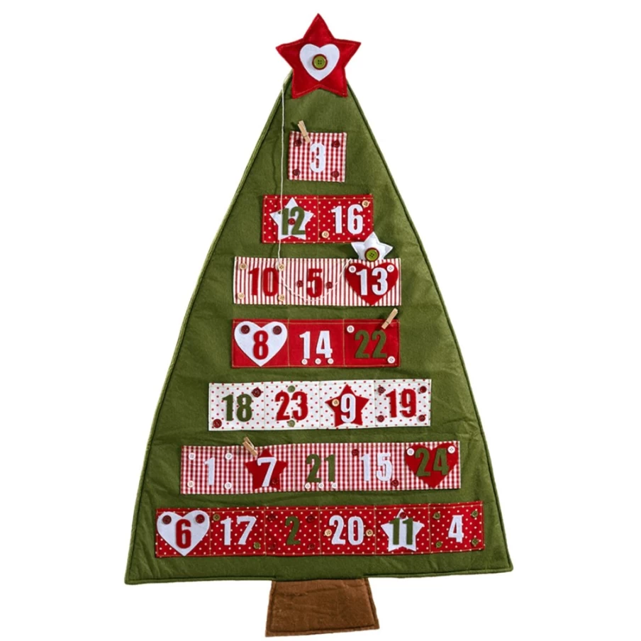 Käthe Wohlfahrt Christmas Tree Fabric Advent Calendar for Holiday Countdown
