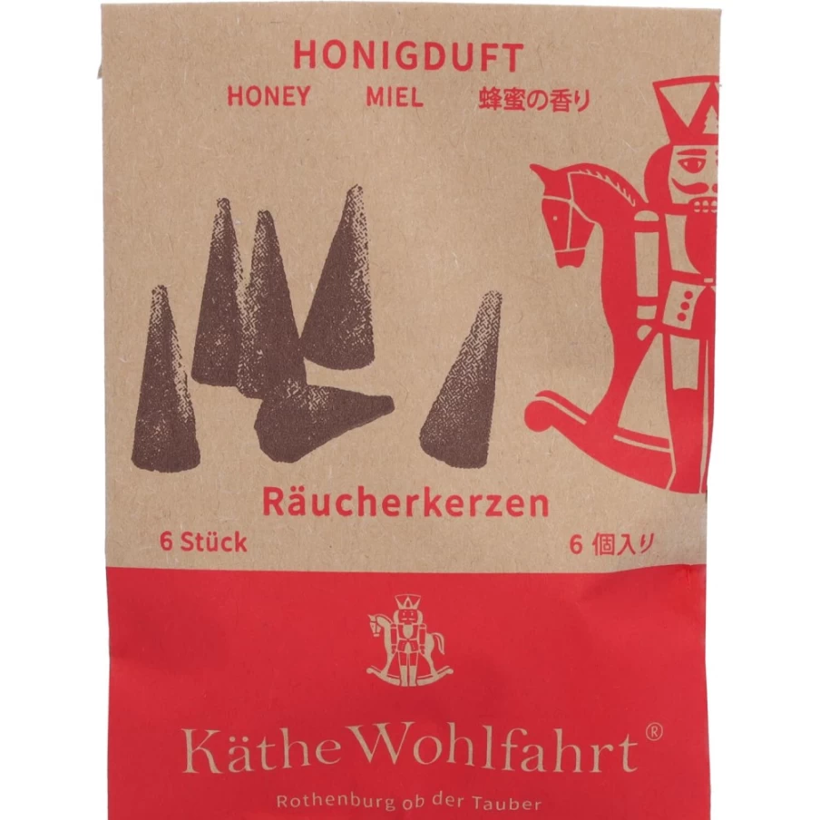 Käthe Wohlfahrt Honey Scented Incense Cones – Large Size for Long-Lasting Aroma