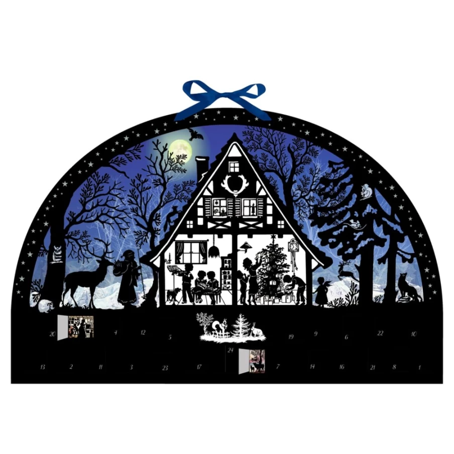 Käthe Wohlfahrt Christmas Forest Advent Calendar Light Arch - Decorative LED Holiday Lighting