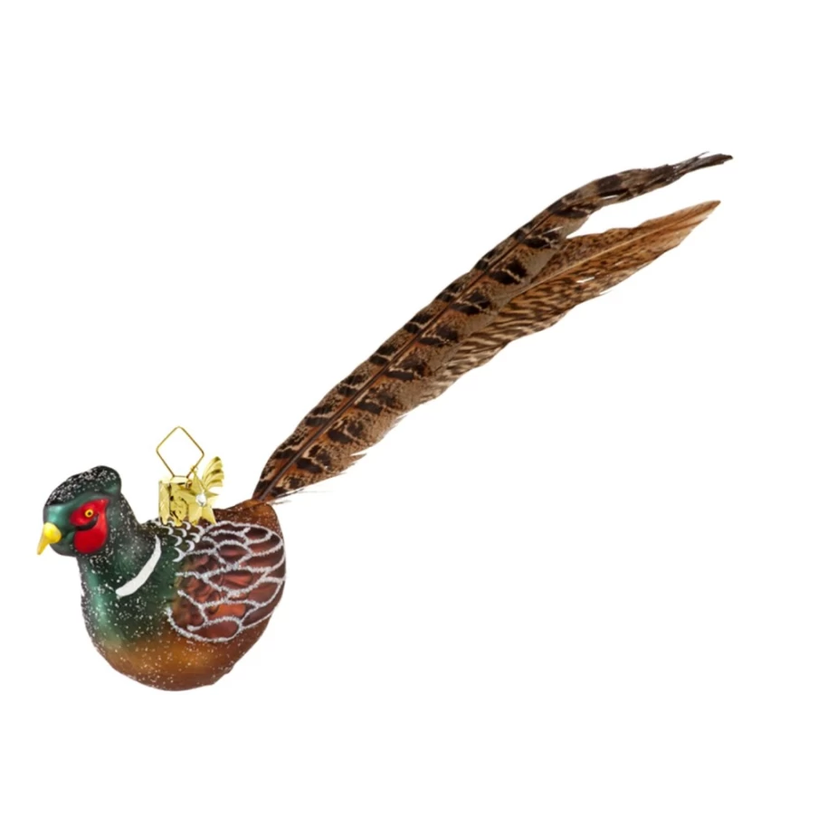 "Poesie in Glas Pheasant - Elegant Glass Decor for Home & Collectors"
