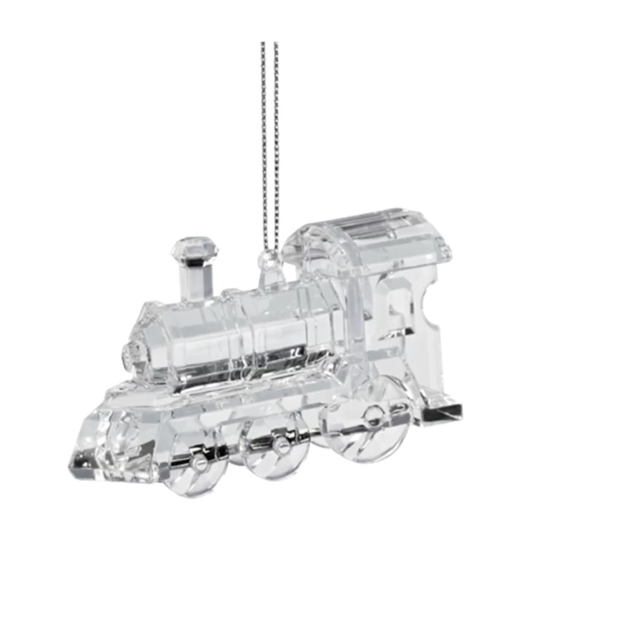 "Käthe Wohlfahrt Acrylic Locomotive - Decorative Christmas Train Collectible"