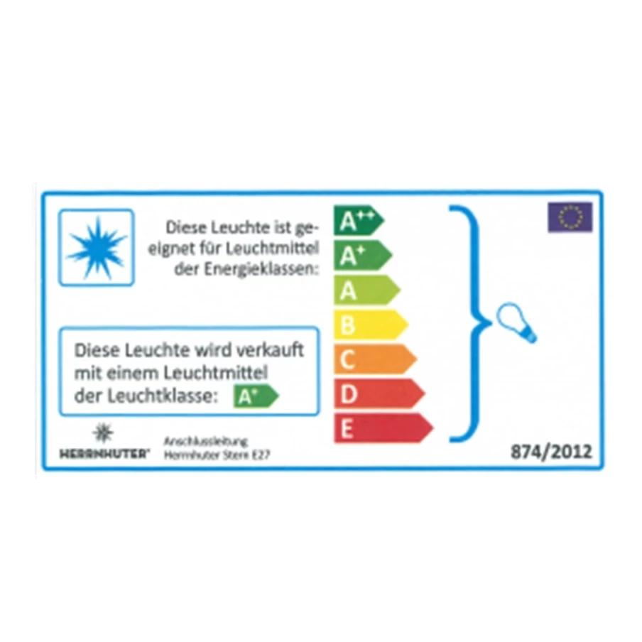 Herrnhuter Sterne Red 10M Lighting Cable for A4/A7 Stars - Premium Replacement Power Cord