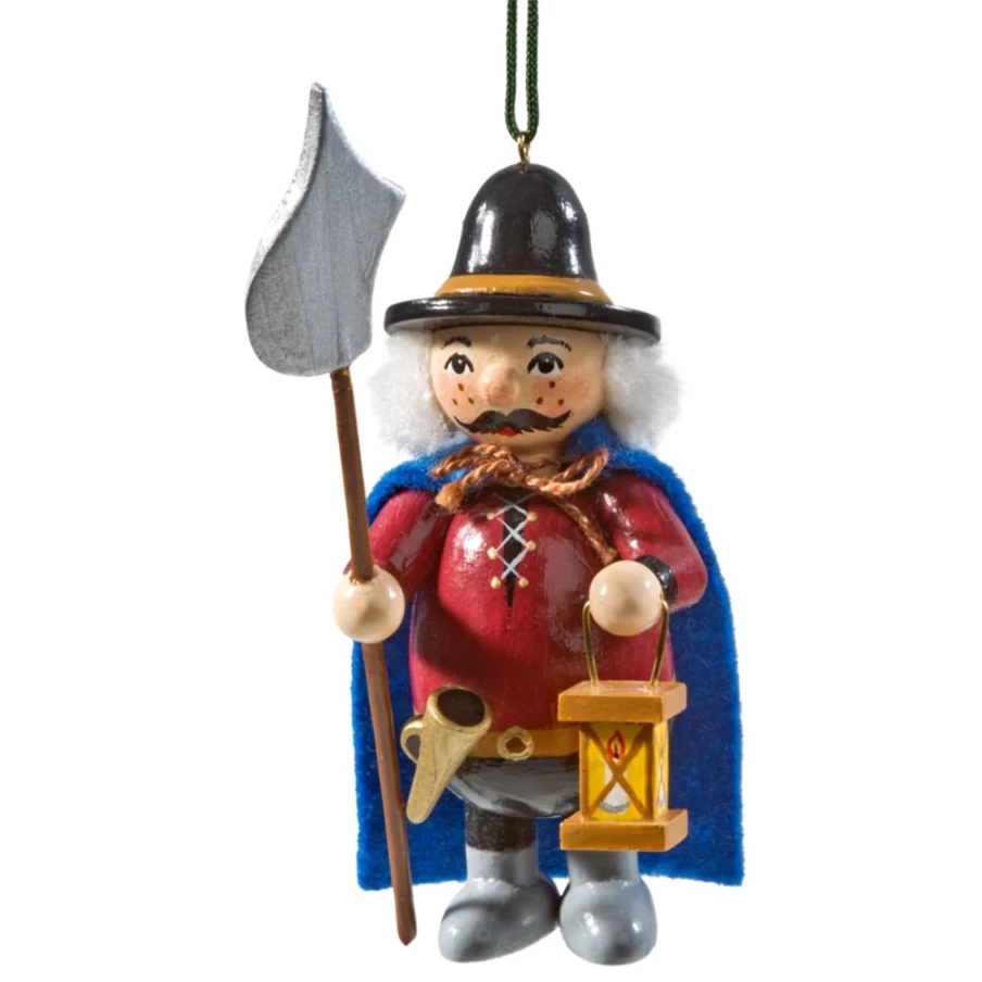 Käthes Original Woodenbuddy Night-Watchman Handcrafted Wooden Guardian Figurine