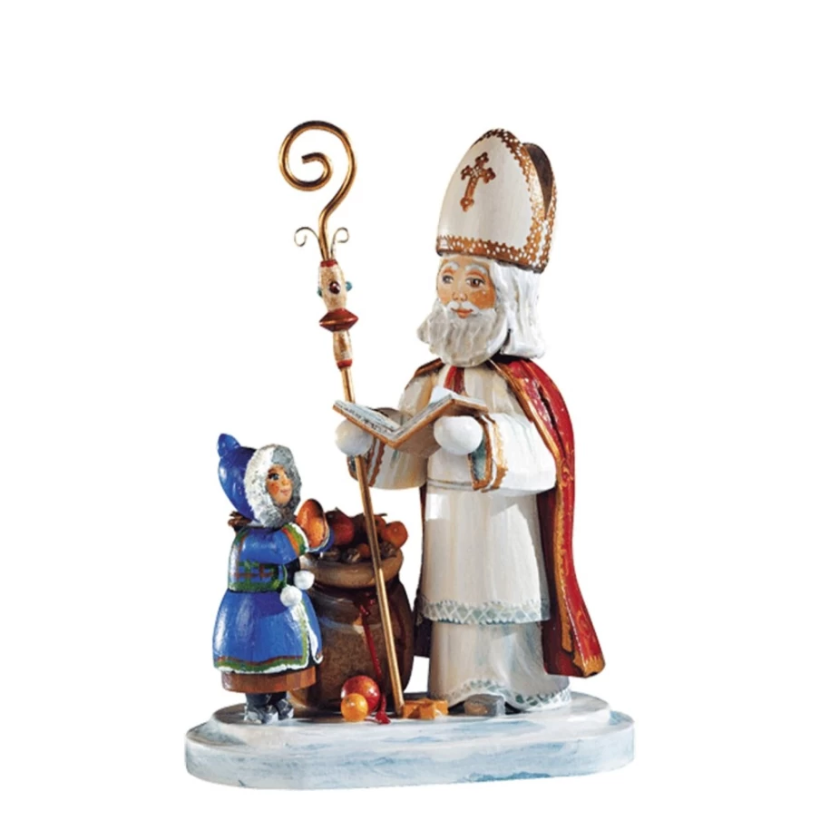 "Kindertraum Saint Nicholas Christmas Figurine – Traditional Holiday Decoration"