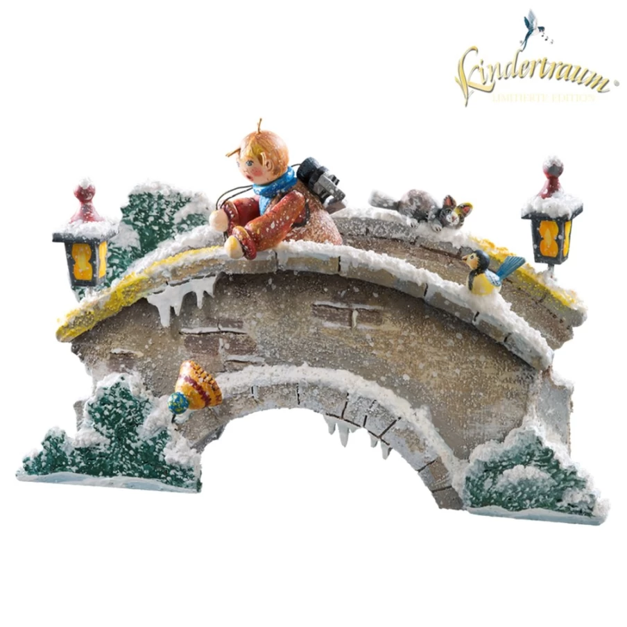 Kindertraum Arched Stone Bridge - Decorative Garden Landscape Bridge for Outdoor Decor