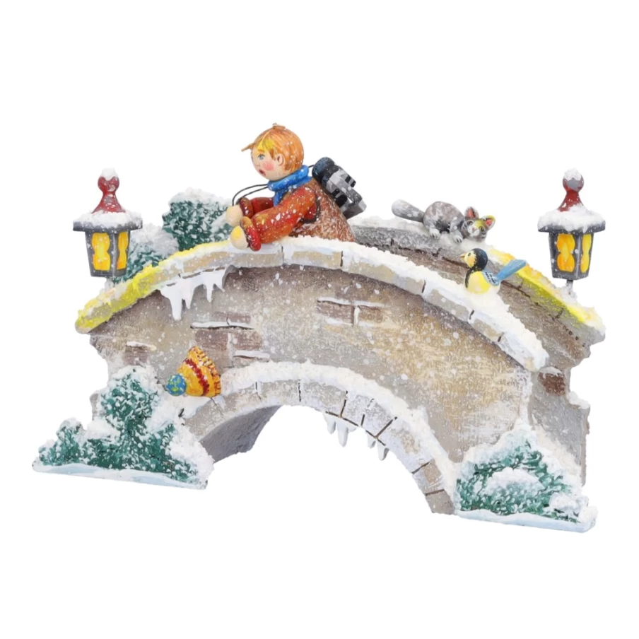 Kindertraum Arched Stone Bridge - Decorative Garden Landscape Bridge for Outdoor Decor
