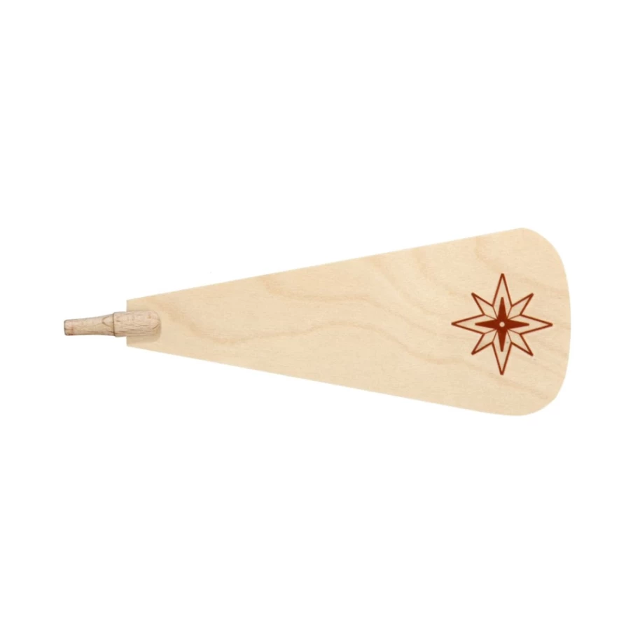 "Käthe Wohlfahrt Pyramid Blade With Star Ornament – 140mm (55mm) Christmas Decoration"