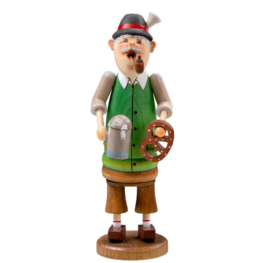 Käthes Original Bavarian Incense Smoker - Traditional German Holzmannl Figurine for Home Decor