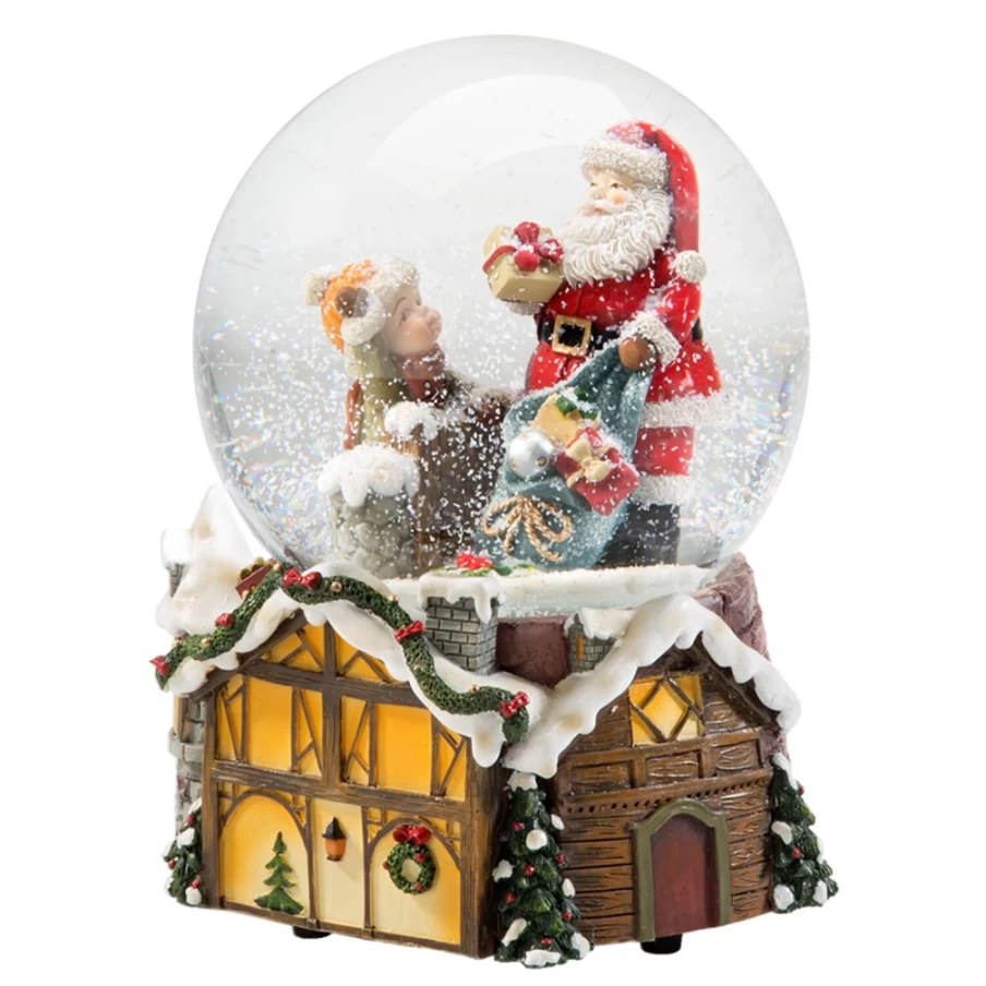 Käthe Wohlfahrt Christmas Surprise Snow Globe - Handcrafted Holiday Decoration