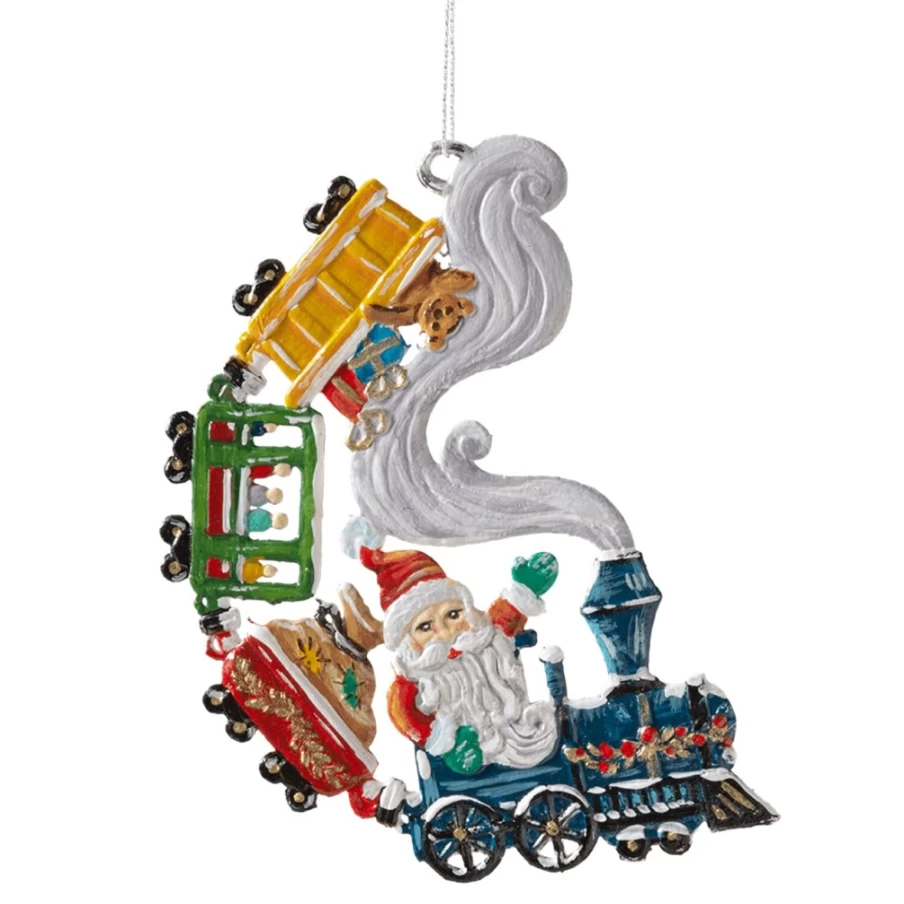 "Käthes Original Christmas Train - Handcrafted Holiday Decoration for Festive Decor"
