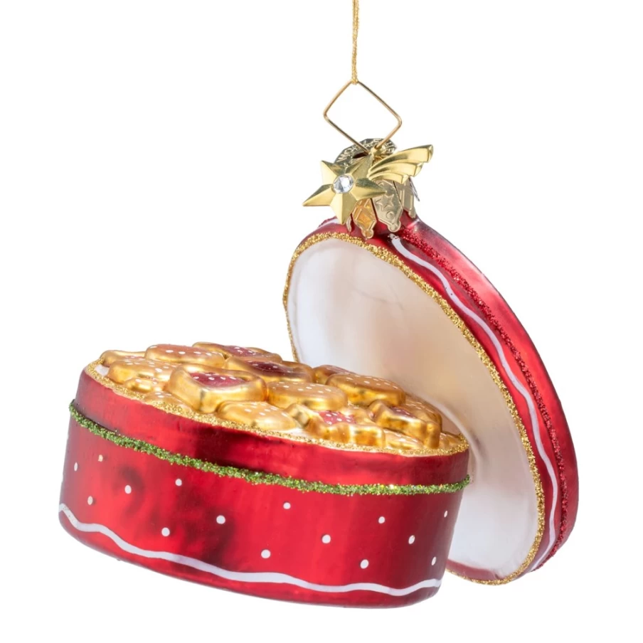 "Poesie in Glas Cookie Jar - Elegant Glass Cookie Storage Container"