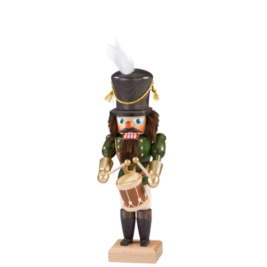 "Christian Ulbricht Nutcracker 'Drummer' Handcrafted German Christmas Decoration, 29cm"