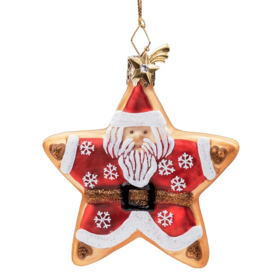 "Poesie in Glas Cookie Star Santa - Festive Holiday Biscuit Treats"