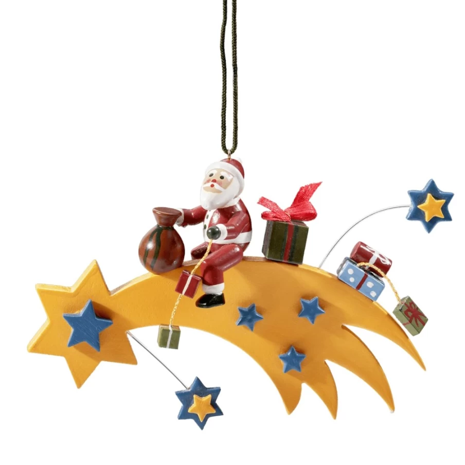 "Käthes Original Comet With Santa - Festive Christmas Ornament for Holiday Decor"