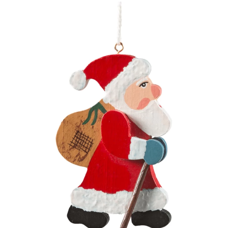 "Käthes Original Santa Claus with Gift Bag - Handcrafted Christmas Decoration"