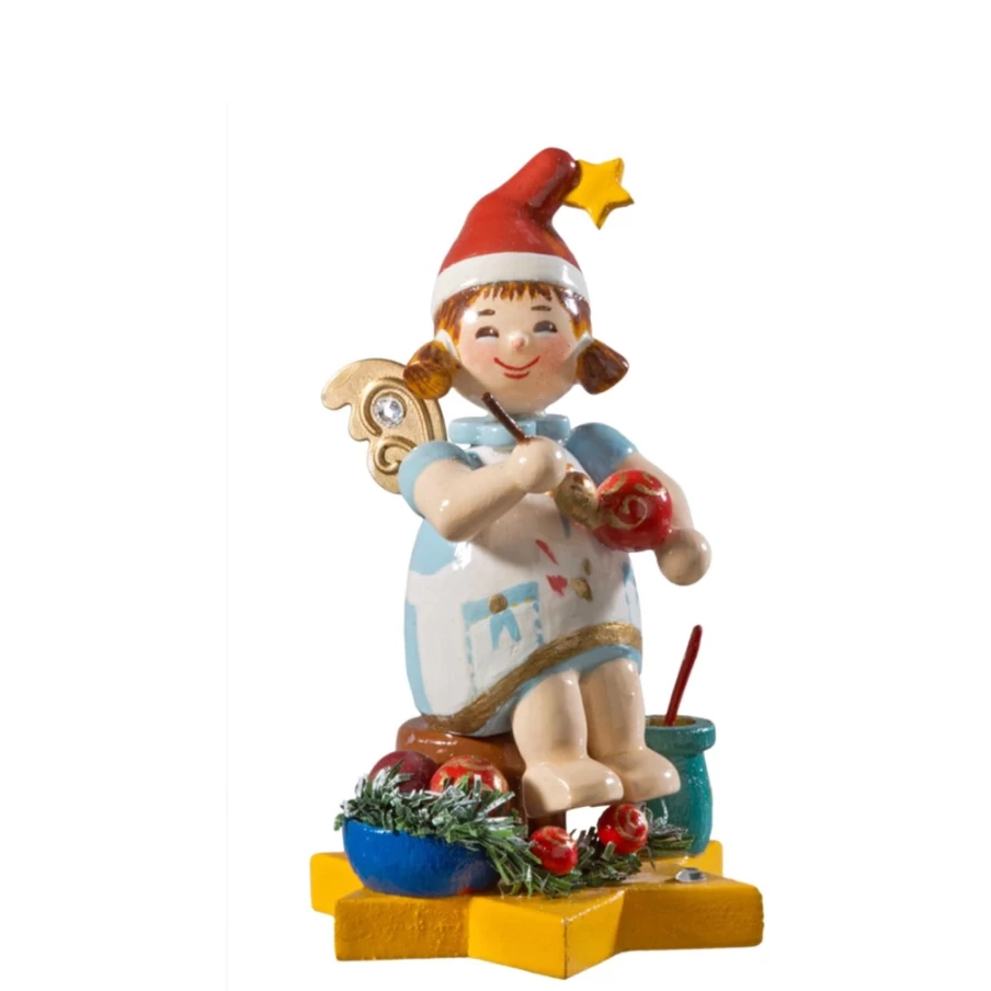 Käthe Wohlfahrt Original Annual Angel 2016 Christmas Ball Ornament "Christmas Ball Artist" Collectible