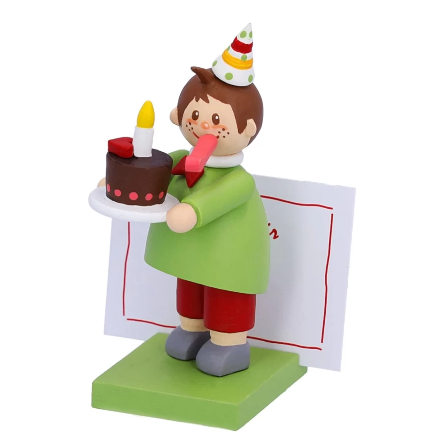 "Käthes Original Boy With Cake Handmade Figurine - Collectible Ceramic Decoration"