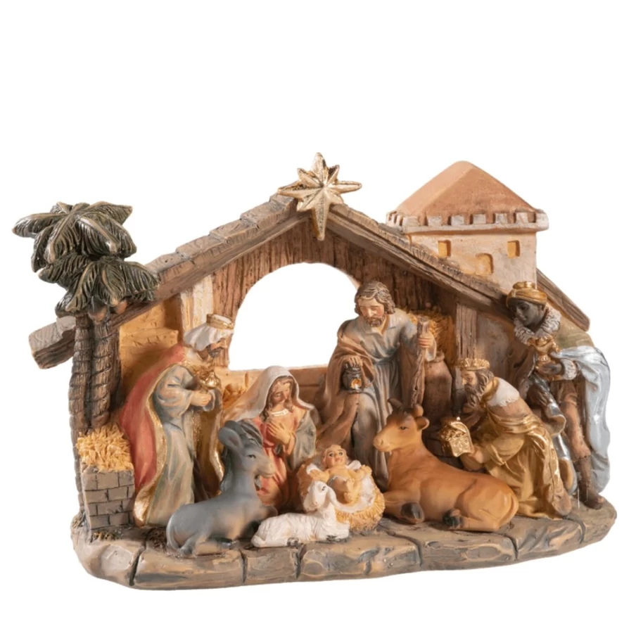 "Käthe Wohlfahrt Birth Of Christ Nativity Scene – Handcrafted Christmas Decor"