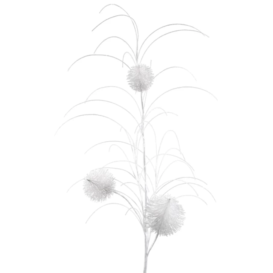 "Käthe Wohlfahrt White Bobble Branch Christmas Decoration"