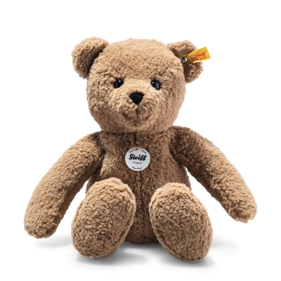 Steiff Teddy Bear "Papa Bear" Brown Plush, 36cm Collectible Stuffed Animal