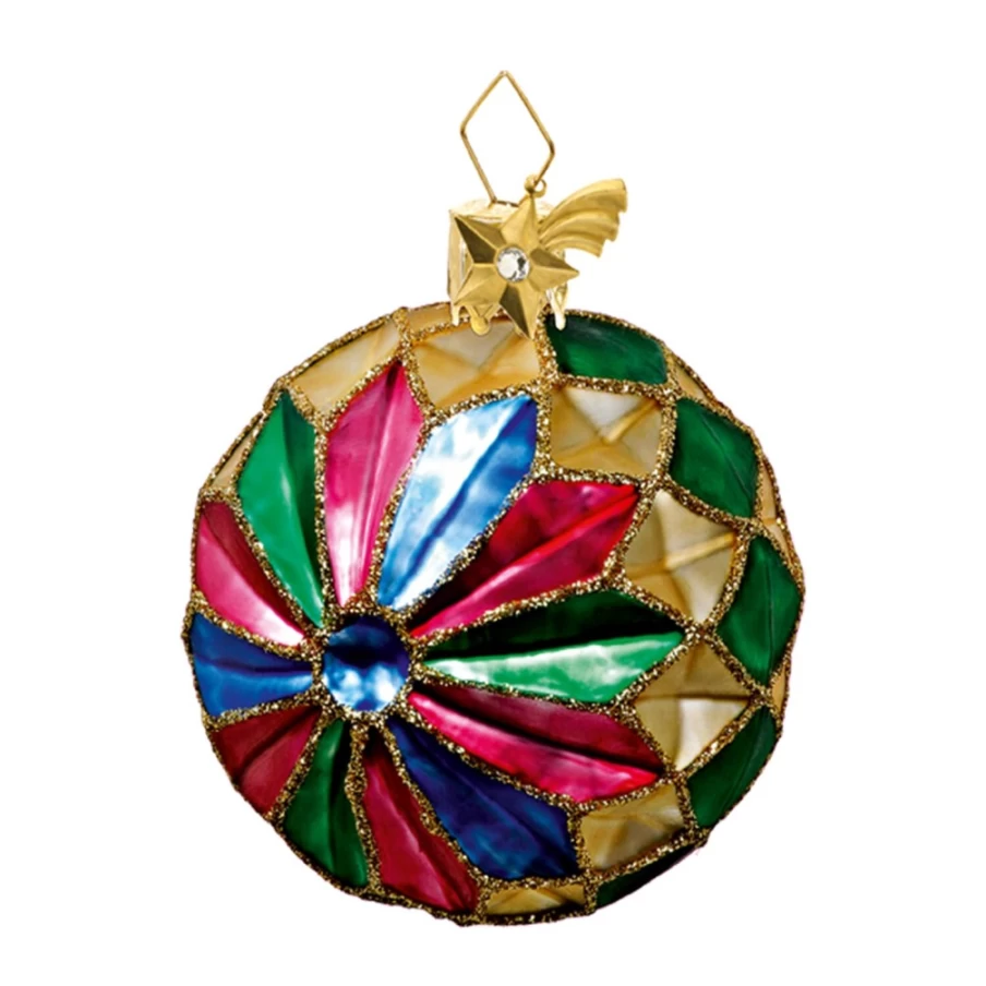 Poesie in Glas Star Design Decorative Ball - Elegant Home Decor Gift