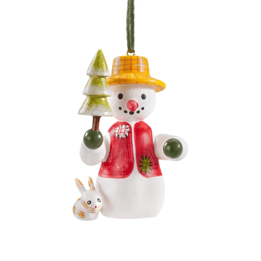 "Käthes Original Snowman with Christmas Tree Holiday Decoration"