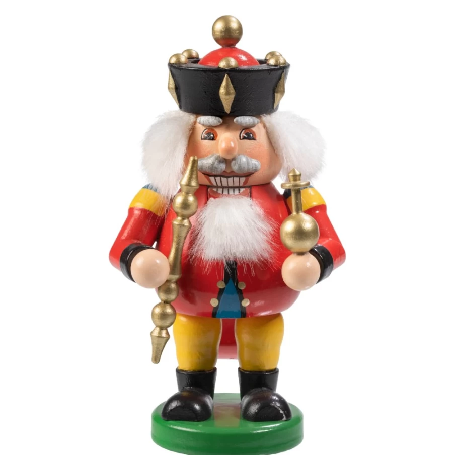 Käthes Original Holzknackl "King" - 5.3 Inch Handcrafted Wooden Toy for Kids - Premium German Wooden Figure
