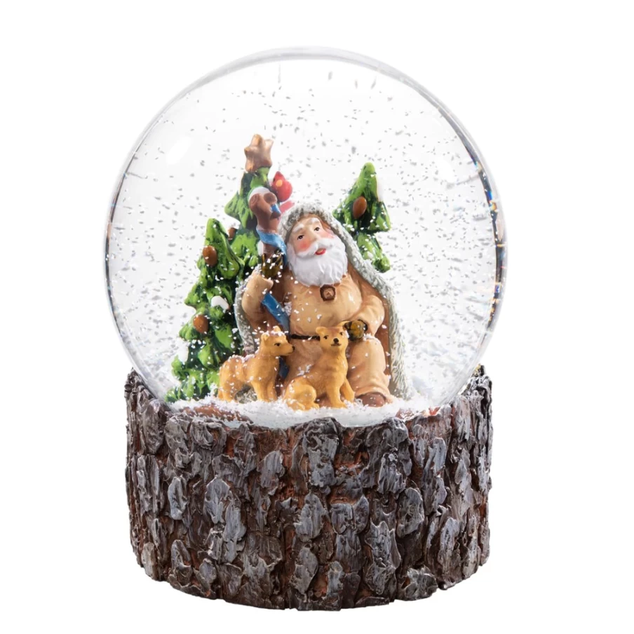 Käthe Wohlfahrt Christmas In The Forest Snow Globe – Handcrafted Holiday Decoration