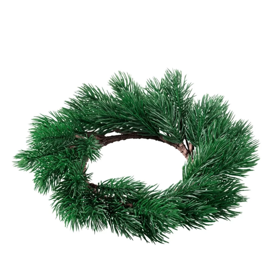 "Käthe Wohlfahrt Small Green Fir Christmas Wreath – Handmade Holiday Decor"