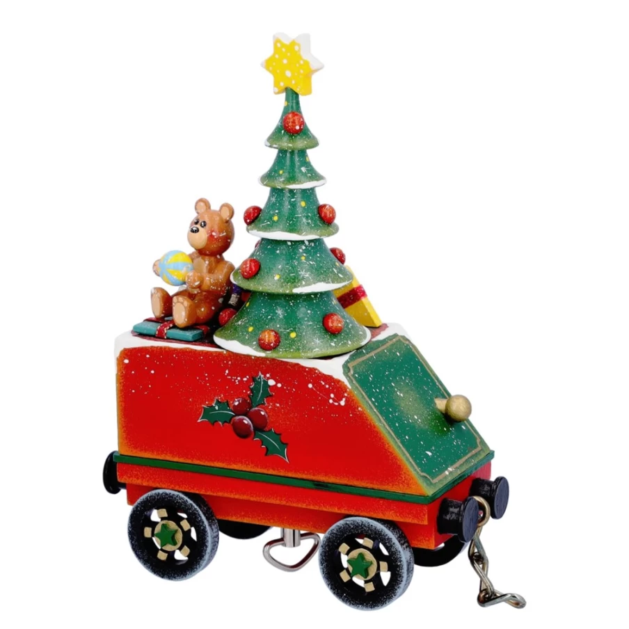 "Käthes Original Waggon Tender Music Box – Handcrafted Musical Train Wagon Gift"