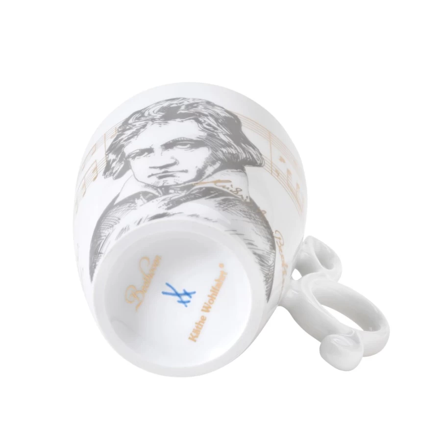 Meissen Porzellan Beethoven Porcelain Cup - Handcrafted Collector's Mug