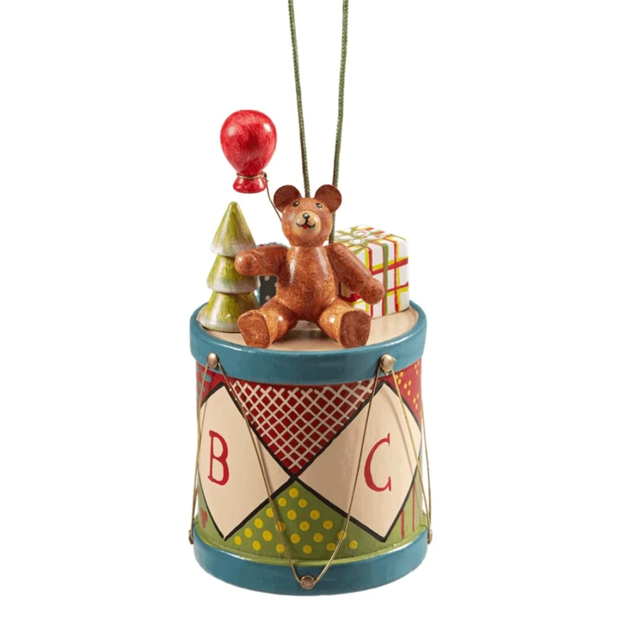 "Käthes Original Teddy Bear Drum - Handcrafted Musical Toy for Kids"