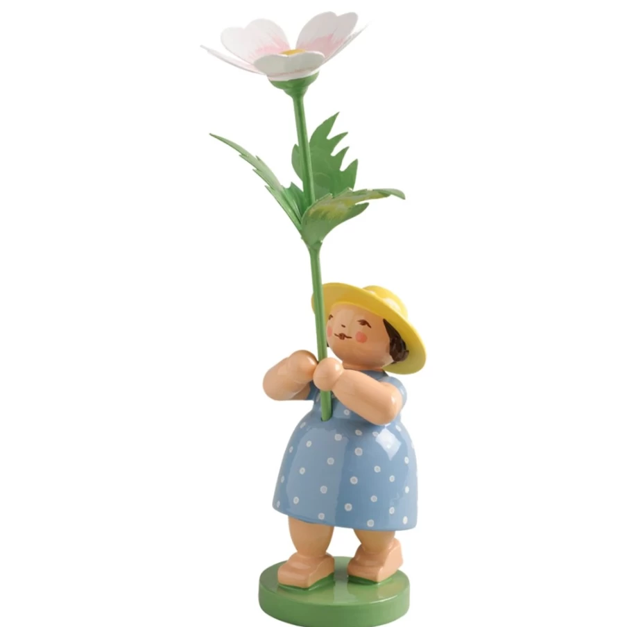 "WENDT & KÜHN Girl With Anemone Handcrafted German Figurine Collectible"
