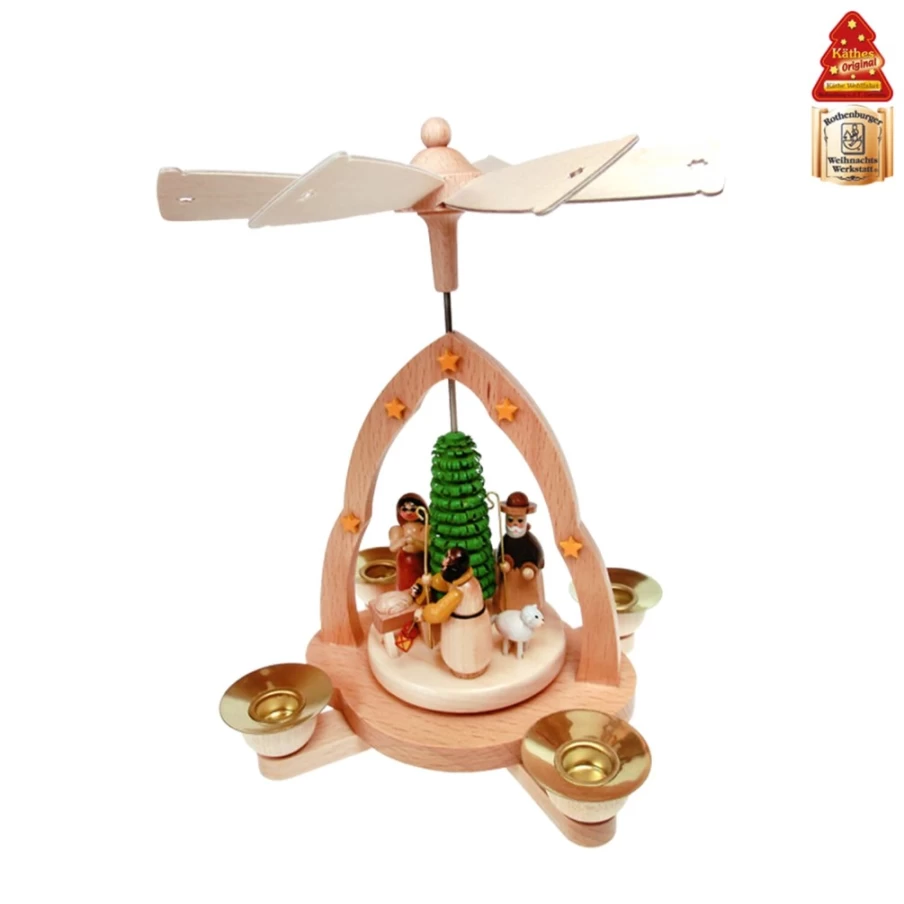 Käthe Wohlfahrt Original Pyramid "Holy Family" Christmas Nativity Scene Decoration