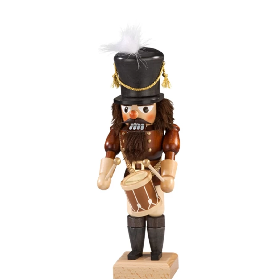 Christian ULBRICHT 11-Inch Handcrafted Nutcracker "Drummer" Wooden Christmas Decoration