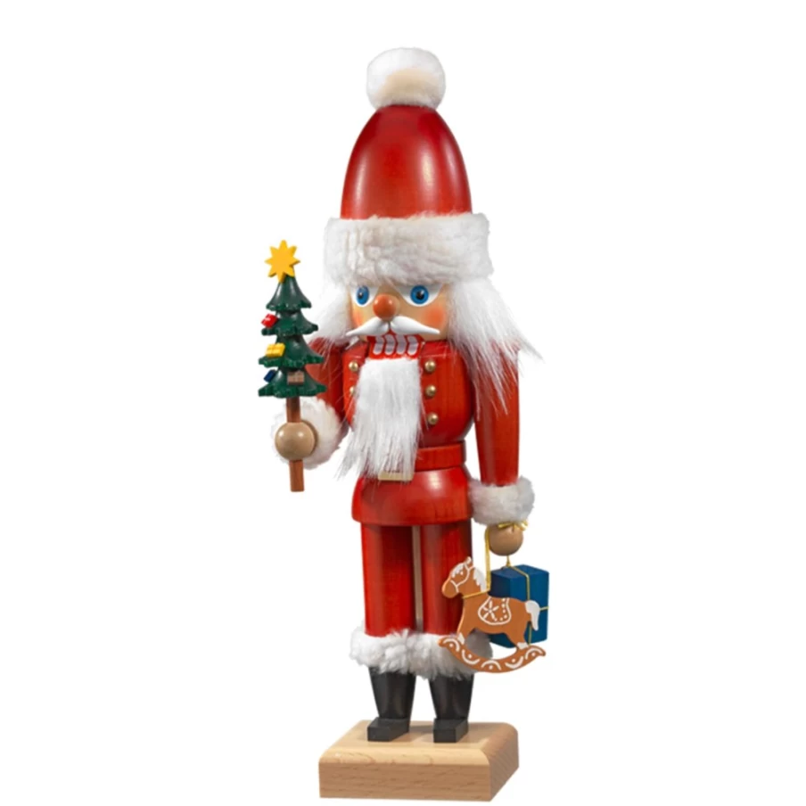 Christian ULBRICHT Santa Claus Nutcracker - 12.6 Inch Red Christmas Decoration